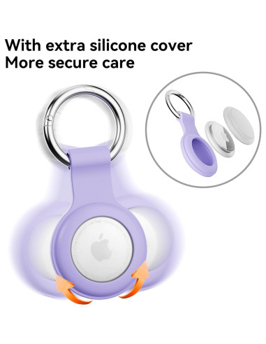 Soporte de Silicona Impermeable para Apple AirTag - Paquete de 4