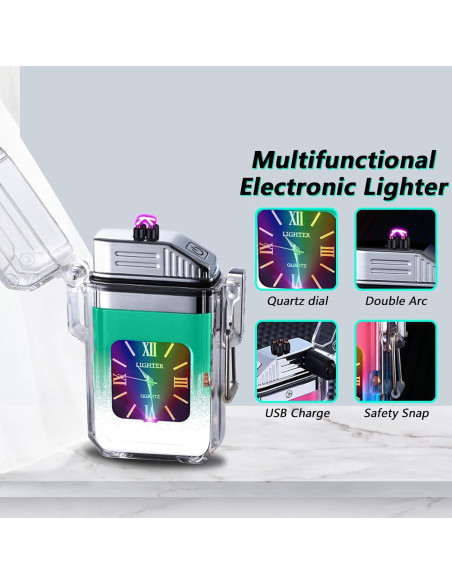 Encendedor Eléctrico YOZWOO - Recargable USB, Doble Arco Encendedor Eléctrico YOZWOO - Recargable USB, Doble Arco