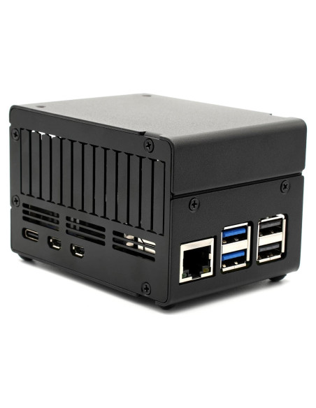 Caja KKSB para Raspberry Pi 5 con Espacio para HATs y Enfriador Caja KKSB para Raspberry Pi 5 con Espacio para HATs y Enfriador