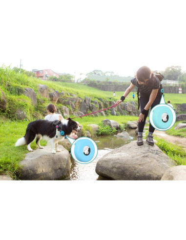 Soporte para Collar de Perro Airtag PANZZDA 2 Pack Silicona