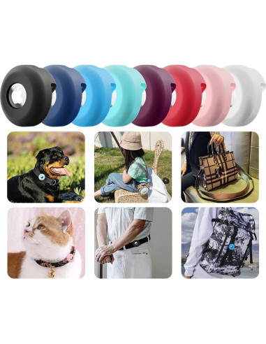 Soporte para Collar de Perro Airtag PANZZDA 2 Pack Silicona