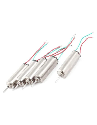 Motor DC Micro sin núcleo 4x12mm 66000RPM 1.5-3.7V - 5 Pcs