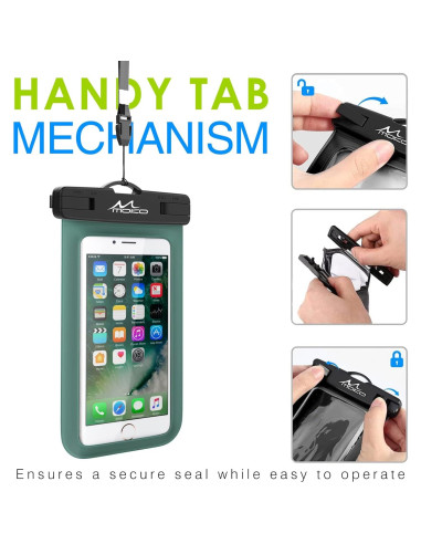 Funda Impermeable MoKo para iPhone 16/15/14/13/12/11 Verde