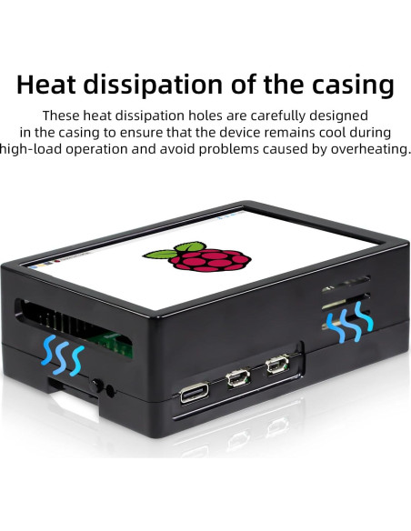 Pantalla Táctil 3.5" CUQI para Raspberry Pi 5 con Caja Pantalla Táctil 3.5" CUQI para Raspberry Pi 5 con Caja