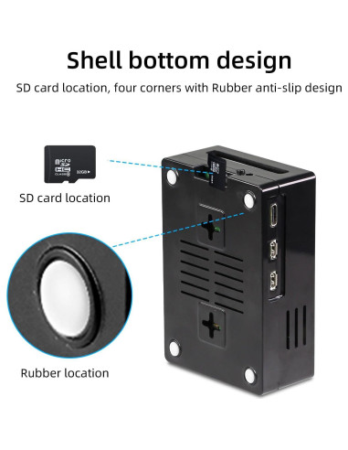 Pantalla Táctil 3.5" CUQI para Raspberry Pi 5 con Caja