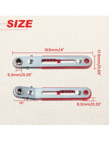 Juego de destornilladores mini LEONTOOL 2 piezas 6,35 mm