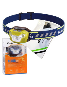 Linterna Frontal Fenix HL26R 450 Lúmenes Recargable USB Amarillo