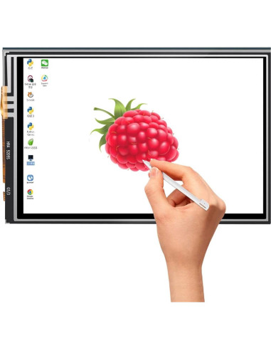 Pantalla Táctil 3.5" LCD Raspberry Pi 3 B+ + Caja + Disipadores