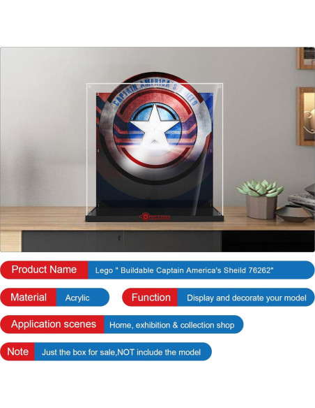 Caja de Exhibición Acrílica NAOCARD para Lego 76262 Caja de Exhibición Acrílica NAOCARD para Lego 76262