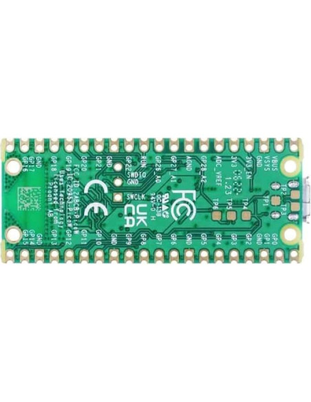 Raspberry Pi Pico W DVOZVO con WiFi y conectores pre-soldados Raspberry Pi Pico W DVOZVO con WiFi y conectores pre-soldados