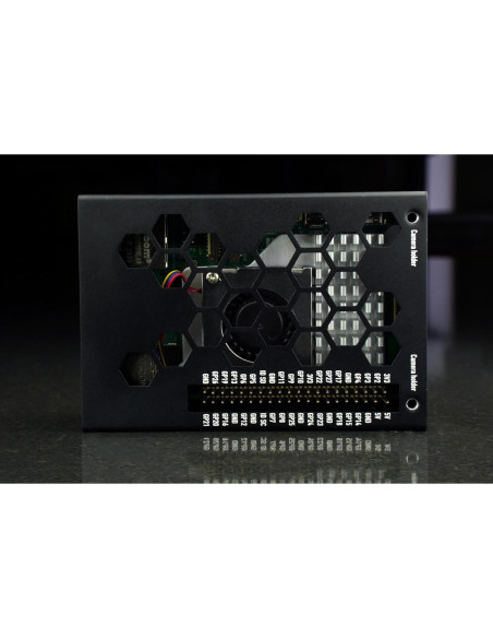 Caja KKSB para Raspberry Pi 5 - Aluminio Negro - Ventilación Caja KKSB para Raspberry Pi 5 - Aluminio Negro - Ventilación