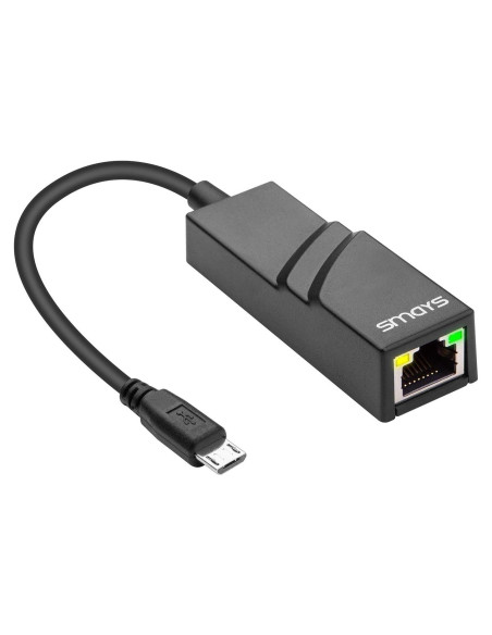 Adaptador Ethernet Micro USB OTG SMAYS para Raspberry Pi y Android Adaptador Ethernet Micro USB OTG SMAYS para Raspberry Pi y Android