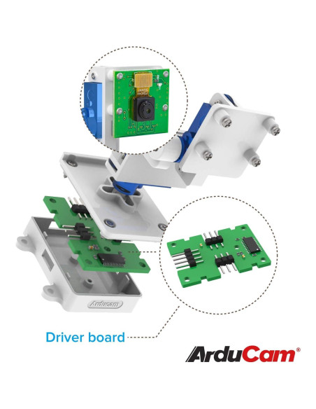 Plataforma de Cámara Pan Tilt Arducam para Raspberry Pi y Jetson Plataforma de Cámara Pan Tilt Arducam para Raspberry Pi y Jetson
