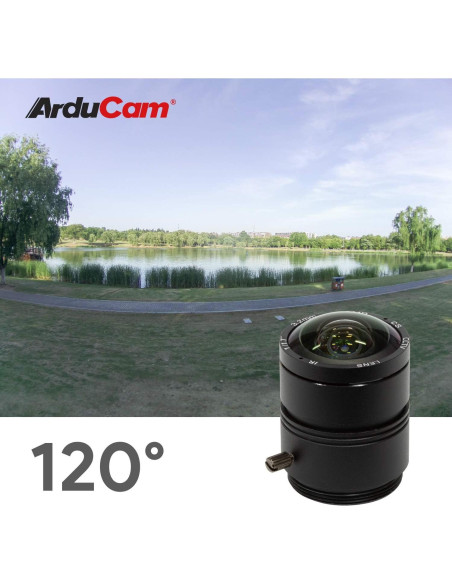 Lente Ultra Gran Angular CS Arducam 3.2mm 120 Grados Lente Ultra Gran Angular CS Arducam 3.2mm 120 Grados