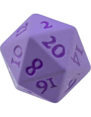 Dados D20 Metal Pesado Ultra PRO Vivid Púrpura 2 Piezas