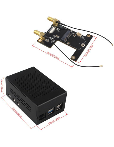 Adaptador WiFi 7 ZDE ZP590A PCIe para Raspberry Pi 5