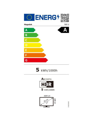 Pantalla Táctil HDMI 7" Magedok T007-2 1024x600 IPS