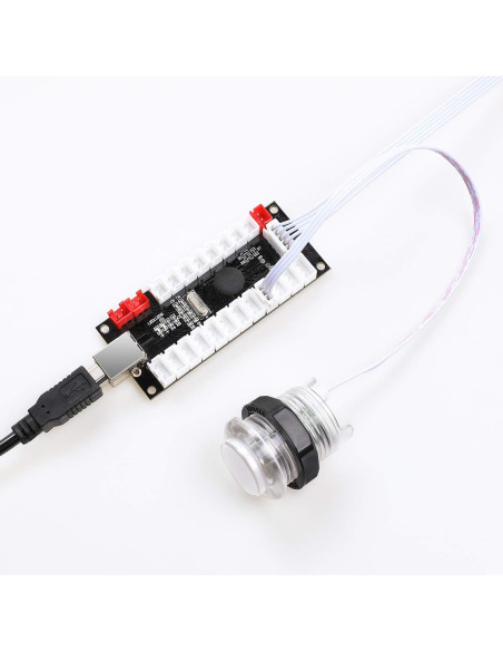 Kit Arcade DIY LED 2 Jugadores Easyget con Joystick y Botones Kit Arcade DIY LED 2 Jugadores Easyget con Joystick y Botones