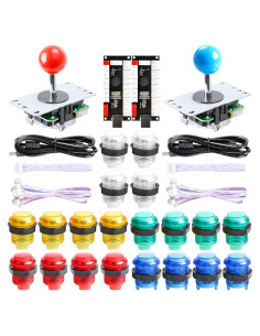 Kit Arcade LED 2 Jugadores Easyget con Joysticks y Botones