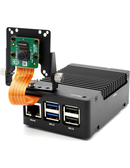 Caja de Aluminio KKSB para Raspberry Pi 5 con Disipador Caja de Aluminio KKSB para Raspberry Pi 5 con Disipador
