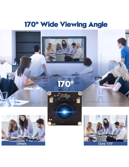 Cámara web 4K Ultra HD ALPCAM con lente ojo de pez 170 Cámara web 4K Ultra HD ALPCAM con lente ojo de pez 170
