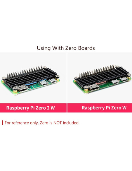 Disipador de Aluminio Waveshare para Raspberry Pi Zero 2 W/WH Disipador de Aluminio Waveshare para Raspberry Pi Zero 2 W/WH