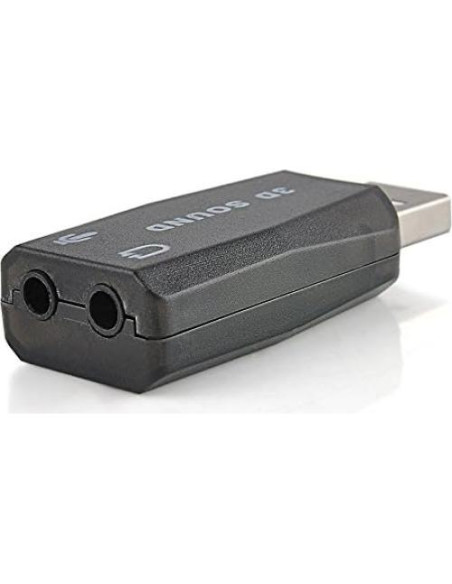 Adaptador de Sonido USB VizGiz 3 Pack 5.1 Canal 3D Plug and Play Adaptador de Sonido USB VizGiz 3 Pack 5.1 Canal 3D Plug and Play