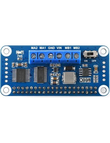 Controlador de Motor HAT Coolwell para Raspberry Pi I2C 27g