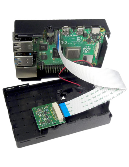 Caja para Raspberry Pi 4B Multicomp PRO RP5 Negra Caja para Raspberry Pi 4B Multicomp PRO RP5 Negra