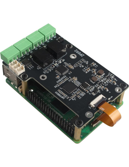 Placa de Expansión ZDE ZP592 PCIe a 4 Puertos RS485/RS232 para Raspberry Pi 5 Placa de Expansión ZDE ZP592 PCIe a 4 Puertos RS485/RS232 para Raspberry Pi 5
