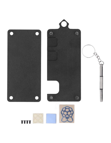 Caja de Aluminio Acogedor para Raspberry Pi Zero W - Negra Caja de Aluminio Acogedor para Raspberry Pi Zero W - Negra