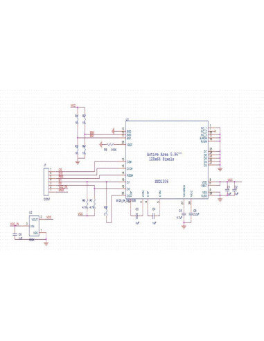 Pantalla OLED 0.96" HiLetgo 128x64 I2C IIC Serial Color Blanca