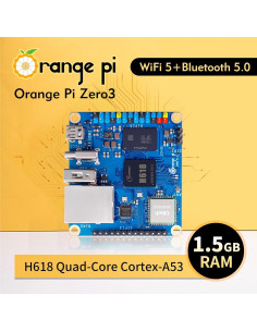 Placa de Desarrollo Orange Pi Zero 3 1.5GB RAM 4 Núcleos 2