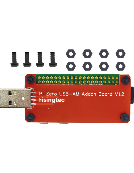 Conector USB Tipo A Macho Risingsaplings para Raspberry Pi Zero Conector USB Tipo A Macho Risingsaplings para Raspberry Pi Zero