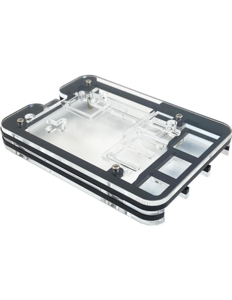 Caja Acrílica para Raspberry Pi 5 WEIYIXING con Enfriador Activo Caja Acrílica para Raspberry Pi 5 WEIYIXING con Enfriador Activo