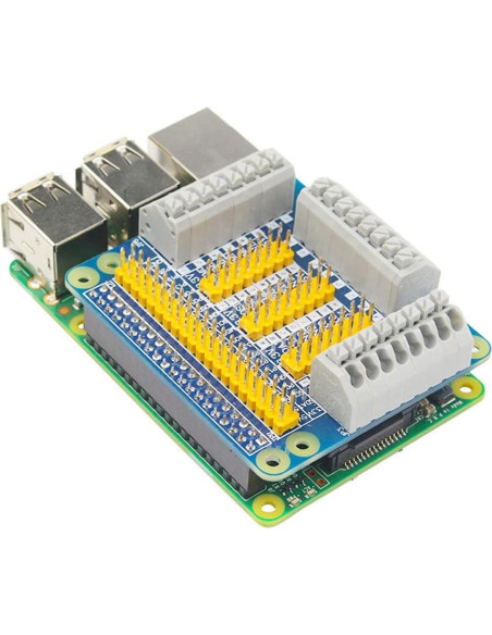 Placa de Expansión GPIO HiLetgo para Raspberry Pi 4B/3B+ Placa de Expansión GPIO HiLetgo para Raspberry Pi 4B/3B+