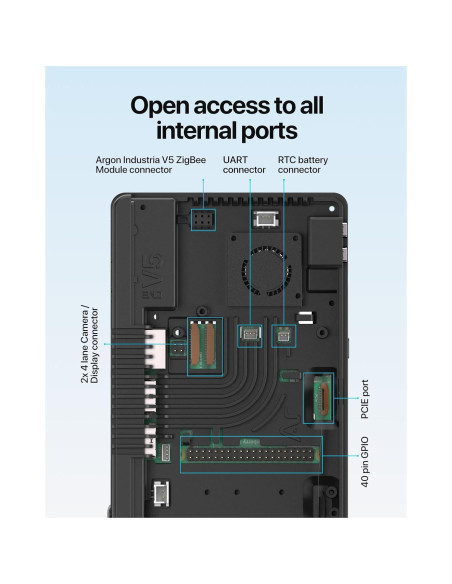 Caja Argon ONE V5 para Raspberry Pi 5 con M.2 NVMe Caja Argon ONE V5 para Raspberry Pi 5 con M.2 NVMe