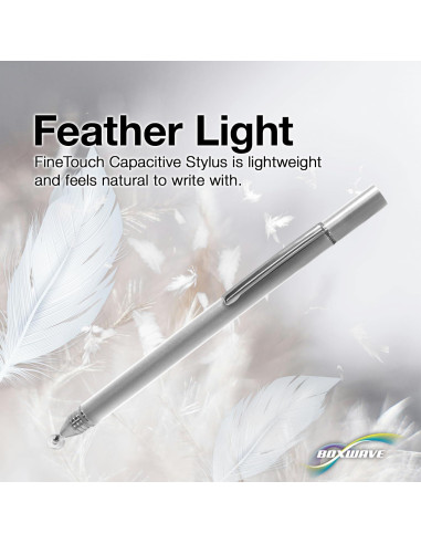 Bolígrafo Stylus BoxWave Capacitivo FineTouch 28g Plata