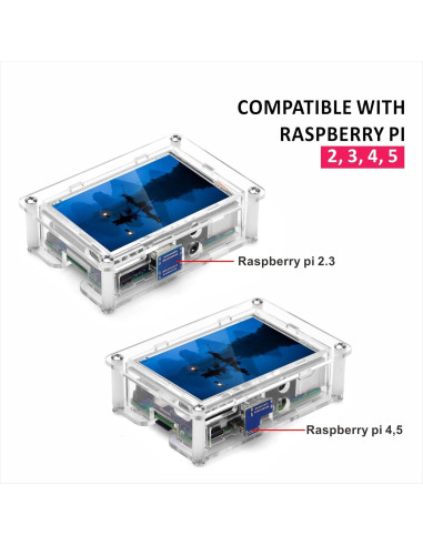 Pantalla Táctil HDMI 3.5" OSOYOO para Raspberry Pi 4/5