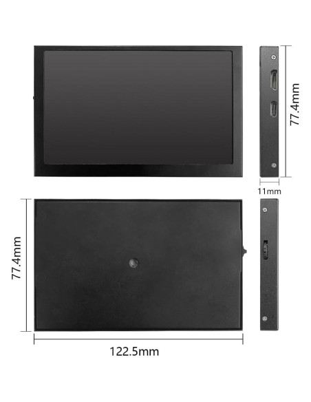 Monitor portátil JLTTEK 5" Full HD 1024x600 HDMI para Raspberry Pi Monitor portátil JLTTEK 5" Full HD 1024x600 HDMI para Raspberry Pi