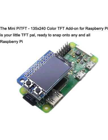 Mini Pantalla LCD TFT 1.14" Color ST7789 para Raspberry Pi