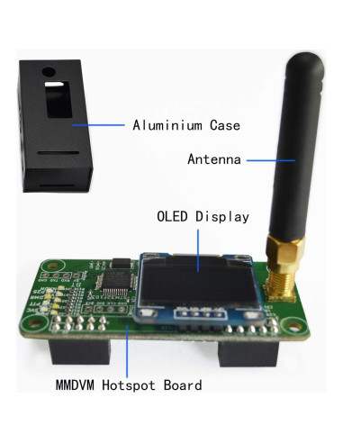 Placa MMDVM Hotspot GOOZEEZOO V1.5.2 + Antena + Pantalla OLED
