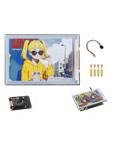 Pantalla E-Paper Color 10.16 cm UeeKKoo 600x400 SPI