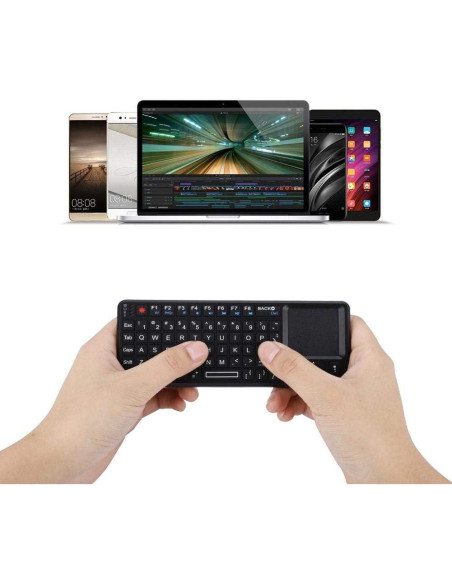 Teclado Mini QWERTY Serounder con Touchpad y Retroiluminación Teclado Mini QWERTY Serounder con Touchpad y Retroiluminación