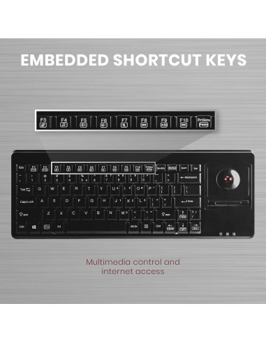 Teclado con Cable Perixx PERIBOARD-514H Plus Negro