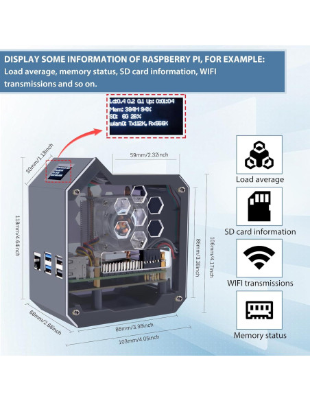 Kit NAS MiniTower NVMe GeeekPi N07 para Raspberry Pi 5 Kit NAS MiniTower NVMe GeeekPi N07 para Raspberry Pi 5