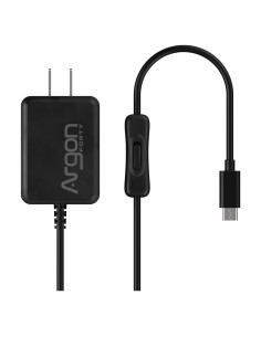 Fuente de Poder USB C Argon para Raspberry Pi 4 - 18W 5.25V 3.5A