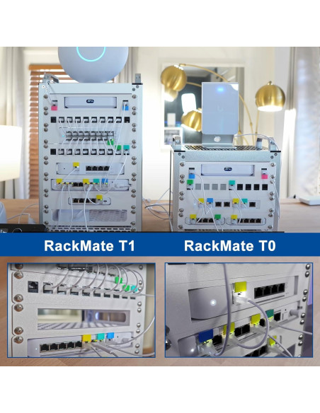 Gabinete de Servidor 8U GeeekPi RackMate T1 25.4 cm Aluminio Gabinete de Servidor 8U GeeekPi RackMate T1 25.4 cm Aluminio