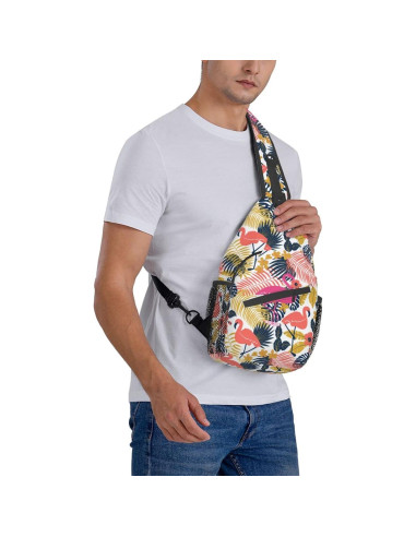 Bolsa Cruzada Tropical de Poliester 15L Ajustable
