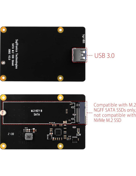 Placa de Expansión GeeekPi X862 V2.0 para Raspberry Pi 4B SSD M.2 Placa de Expansión GeeekPi X862 V2.0 para Raspberry Pi 4B SSD M.2